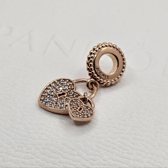 Authentic Pandora Rose Dangle Charm - Picture 3 of 5